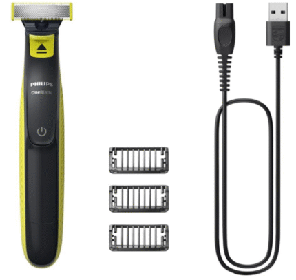 Aparador e Raspador de Pelos Philips OneBlade com 3 Pentes QP2724/10 À prova d’água Bivolt